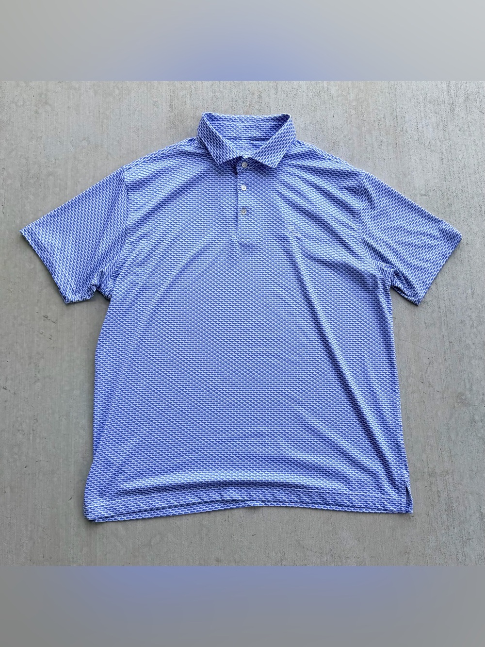 Rhoback Golf Polo Shirt XL  All Over Print Stretch